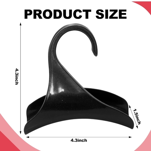 4 Pack Elegant Acrylic Black Handbag/ Accessories Holder - Picture 3 of 7